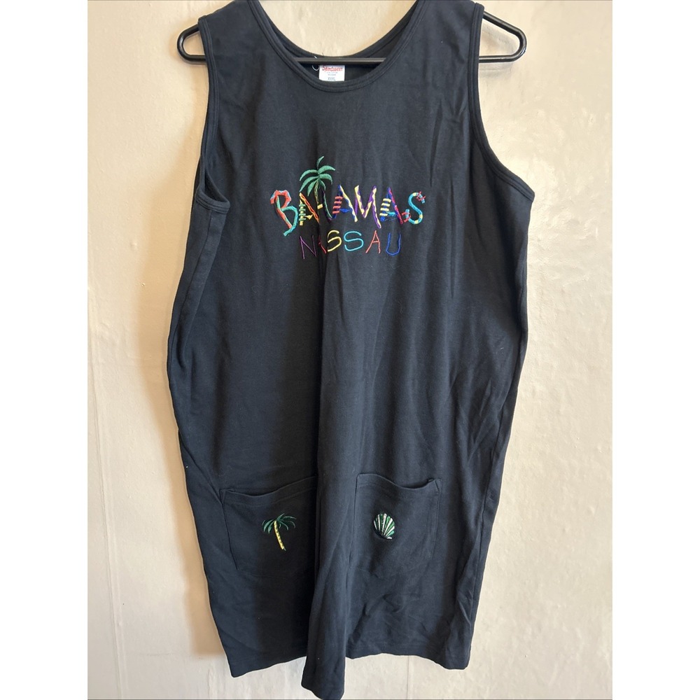 Sportswear Brand Bahamas Nassu Black Bathing suit Coverup Dress XXL